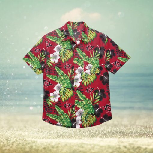 San Diego State Aztecs Floral Hawaiian Shirt