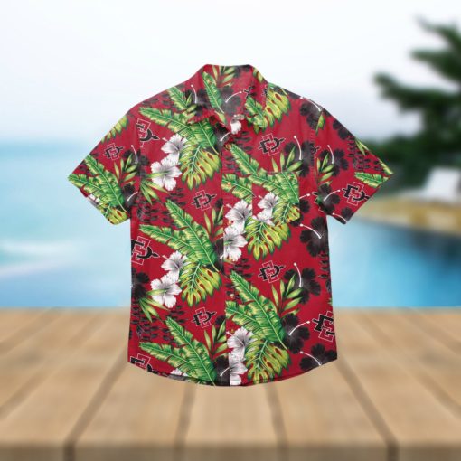 San Diego State Aztecs Floral Hawaiian Shirt