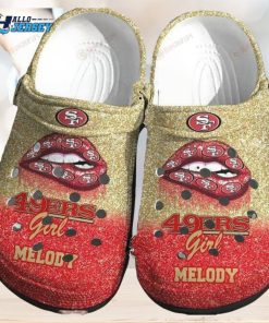 San Francisco 49Ers Gold Red Pattern Crocs