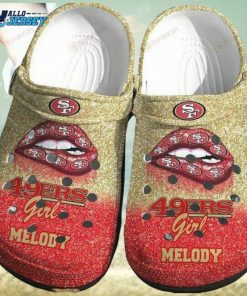 San Francisco 49Ers Gold Red Pattern Crocs