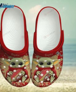 San Francisco 49ers Baby Yoda Custom Name Crocs