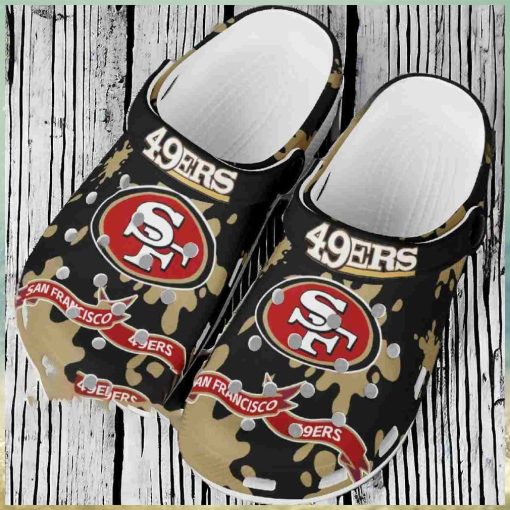 San Francisco 49ers Black And Gold Crocs