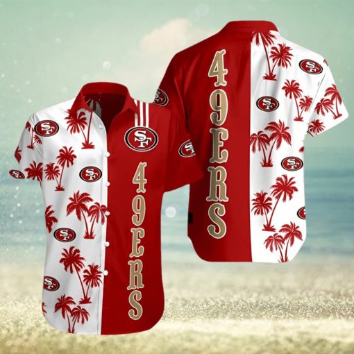 San Francisco 49ers Button Hawaiian Shirts Football Vintage