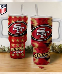 San Francisco 49ers Faithful To The Bay Tumbler With Handle