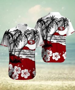 San Francisco 49ers Men's Hawaiian Shirt Summer Button Down