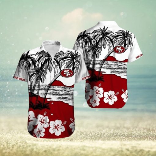 San Francisco 49ers Men’s Hawaiian Shirt Summer Button Down