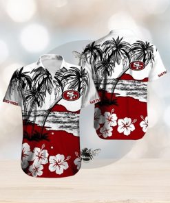 San Francisco 49ers Men's Hawaiian Shirt Summer Button Down