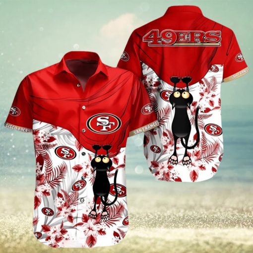 San Francisco 49ers NFL Fans Cat Graphic Hawaiian Shirt