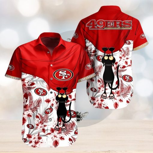 San Francisco 49ers NFL Fans Cat Graphic Hawaiian Shirt