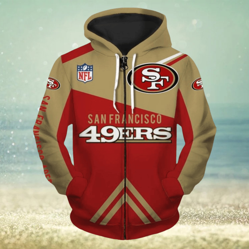 San Francisco 49ers NFL Fans Zip Hoodies Print Full Limotees