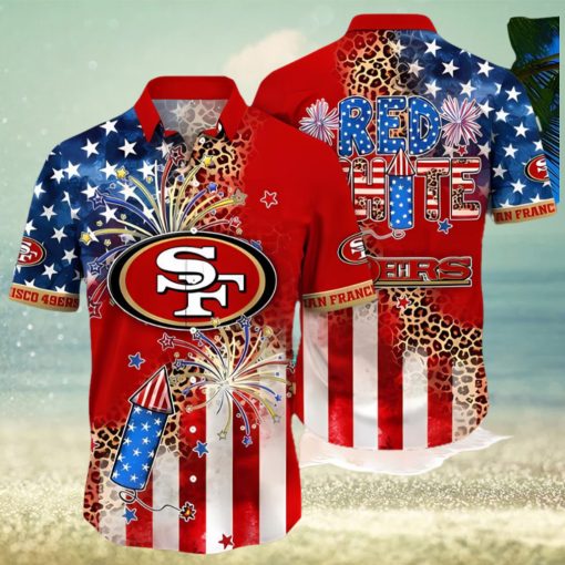 San Francisco 49ers NFL Independence Day Full Printing Hawaiian Shirt