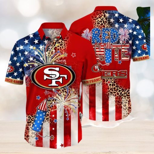 San Francisco 49ers NFL Independence Day Full Printing Hawaiian Shirt