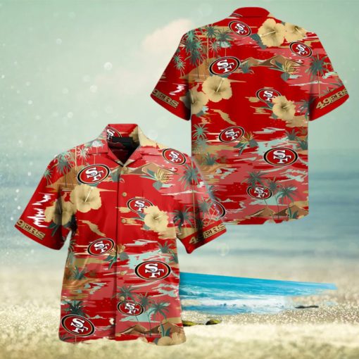 San Francisco 49ers NFL Sea Palm Flower Hawaiian Shirt For Fans