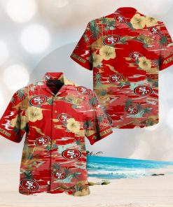 San Francisco 49ers NFL Sea Palm Flower Hawaiian Shirt For Fans