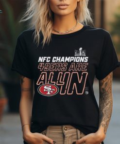San Francisco 49ers Nike Toddler 2023 NFC Champions Locker Room Trophy Collection shirt