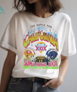 San Francisco 49ers vs San Diego Chargers the battle for California super bowl XXIX shirt