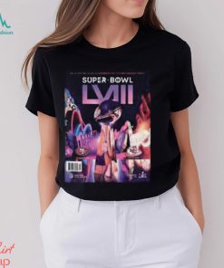 San Francisco 49ers vs copy. Kansas City Chiefs Super Bowl LVIII Mathup Official Program T Shirt