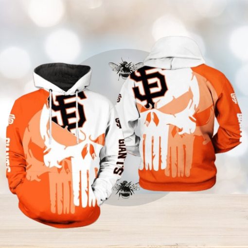 San Francisco Giants MLB Team Skull 3D Printed Hoodie