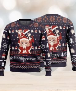 Santa Ai, Mirai, Mitsuki Beyond the Boundary Ugly Christmas Sweater