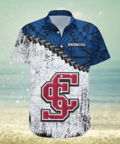 Santa Clara Broncos Hawaii Shirt Grunge Polynesian Tattoo – NCAA