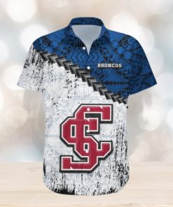 Santa Clara Broncos Hawaii Shirt Grunge Polynesian Tattoo – NCAA