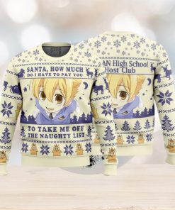 Santa, How Much Do I Have To Pay You Ouran High School Host Club Ugly Christmas Sweater
