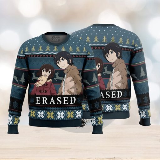 Satoru And Kayo Erased Ugly Christmas Sweater