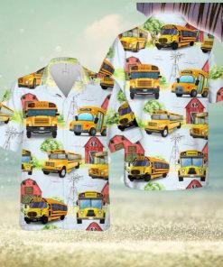 School Bus Hawaiian Shirt Men Women Gift Summer