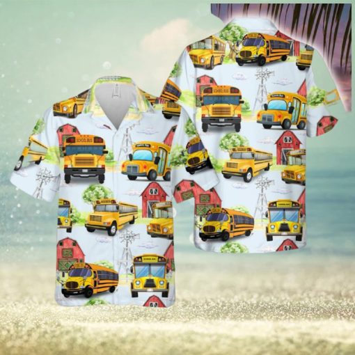 School Bus Hawaiian Shirt Men Women Gift Summer