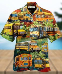 School Bus Stop Talking Just Say 10 4 School Bus Driver In Green Hawaiian Shirt – Trendy Aloha