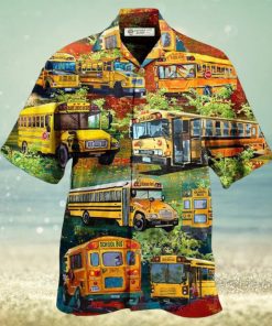 School Bus Stop Talking Just Say 10 4 School Bus Driver In Green Hawaiian Shirt – Trendy Aloha