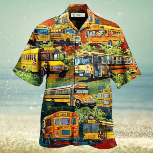 School Bus Stop Talking Just Say 10 4 School Bus Driver In Green Hawaiian Shirt – Trendy Aloha