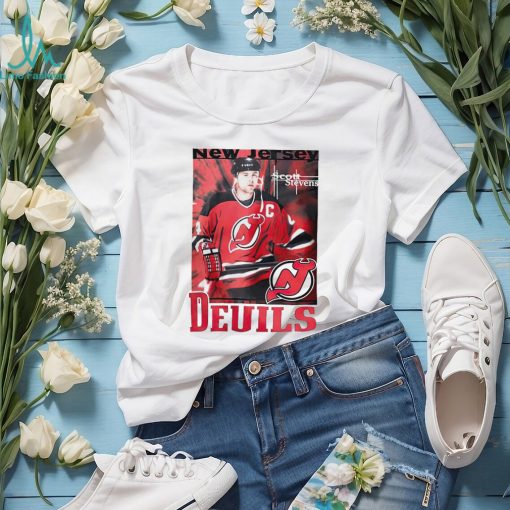 Scott Stevens New Jersey Devils hockey logo shirt