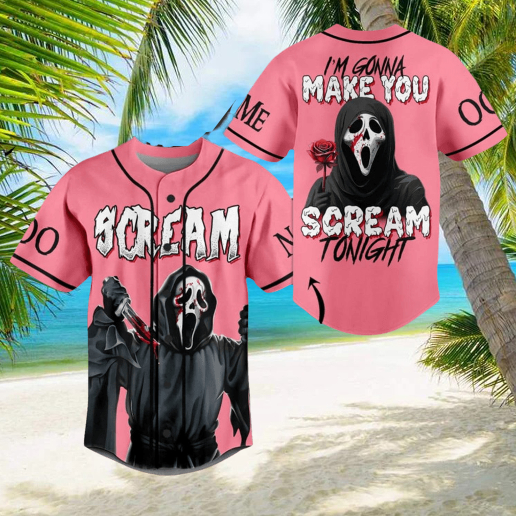 Scream Ghostface Valentine Personalized Baseball Jersey Scream Ghostface Valentine Personalized Baseball Jersey