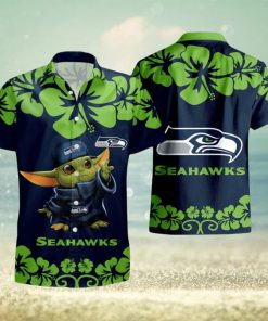 Seattle Seahawks Baby Yoda Hawaiian Shirt And Short Summer Shirt