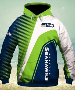 Seattle Seahawks Football Team Light Type Hoodies Print Full