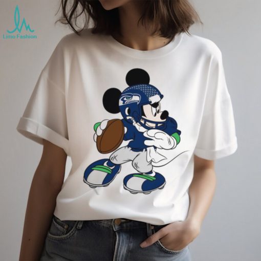 Seattle Seahawks NFL Mickey Mouse Walt Disney Shirt