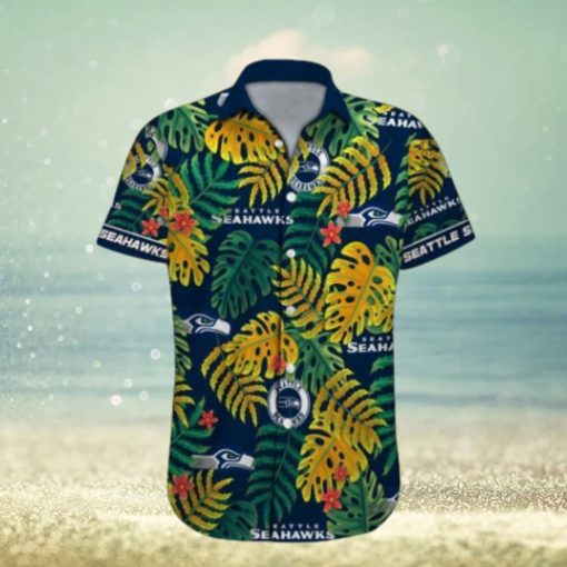 Seattle Seahawks NFL Tropical Style Hawaiian Shirt Custom Name Fans Gift