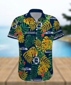 Seattle Seahawks NFL Tropical Style Hawaiian Shirt Custom Name Fans Gift