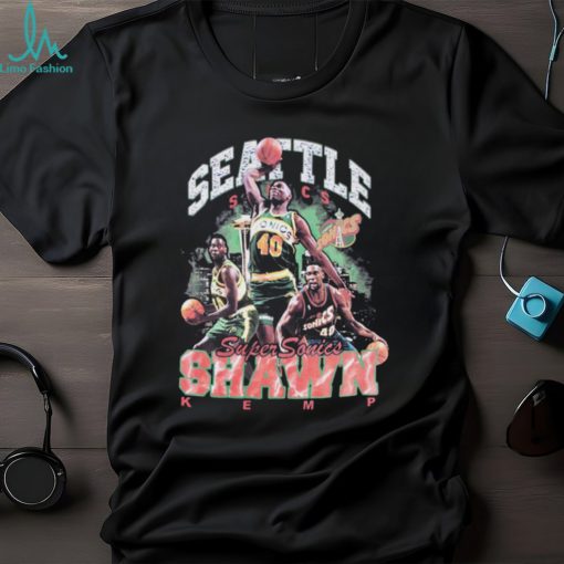 Seattle Supersonics Shawn Kemp Reign City Icon T Shirt
