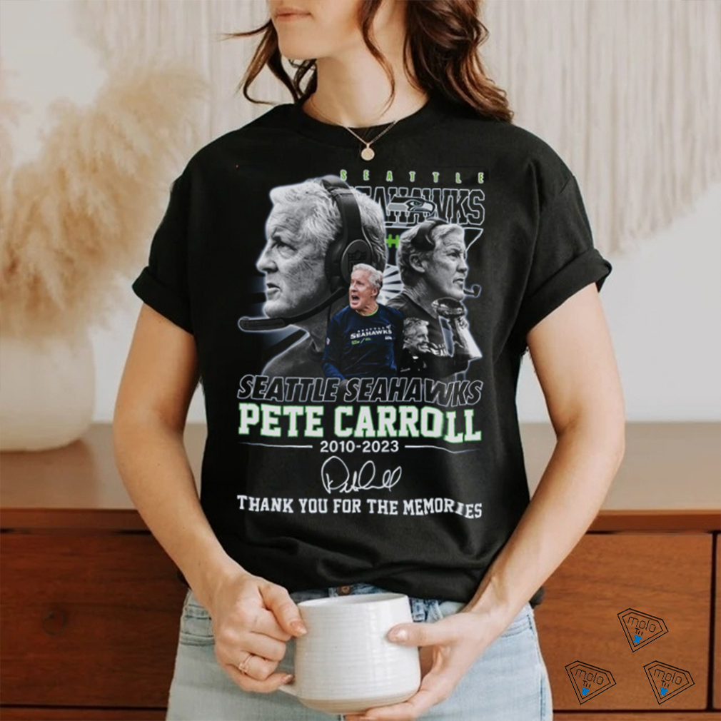 Seattle seahawks pete carroll 2010 2023 thank you for the memories shirt -  Limotees