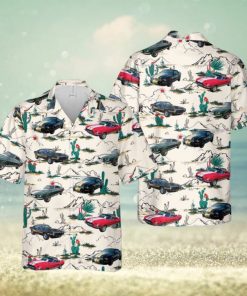 Shelby Mustang Hawaiian Shirt Tropical Beach