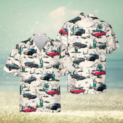 Shelby Mustang Hawaiian Shirt Tropical Beach