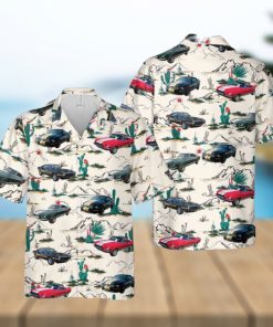 Shelby Mustang Hawaiian Shirt Tropical Beach