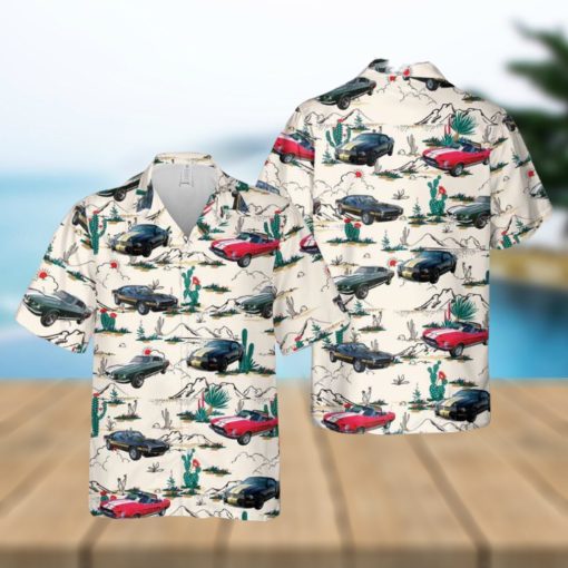 Shelby Mustang Hawaiian Shirt Tropical Beach