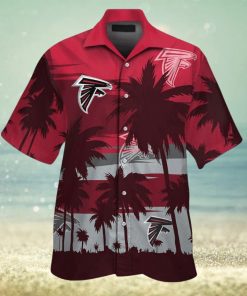 Short Sleeve Atlanta Falcons Hawaiian Shirt Button Up Tropical