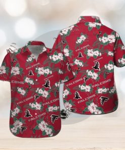 Short Sleeve Atlanta Falcons Hawaiian Shirt Tropical Button Up