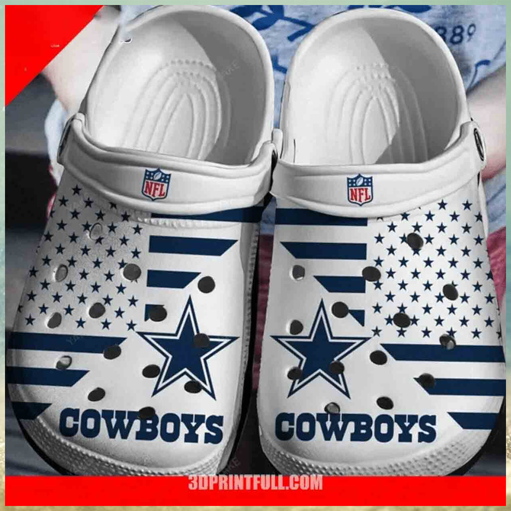 Show NFL Fandom Dallas Team Inspired Gift Unique Rubber Artistic Crocs Show NFL Fandom Dallas Team Inspired Gift Unique Rubber Artistic Crocs