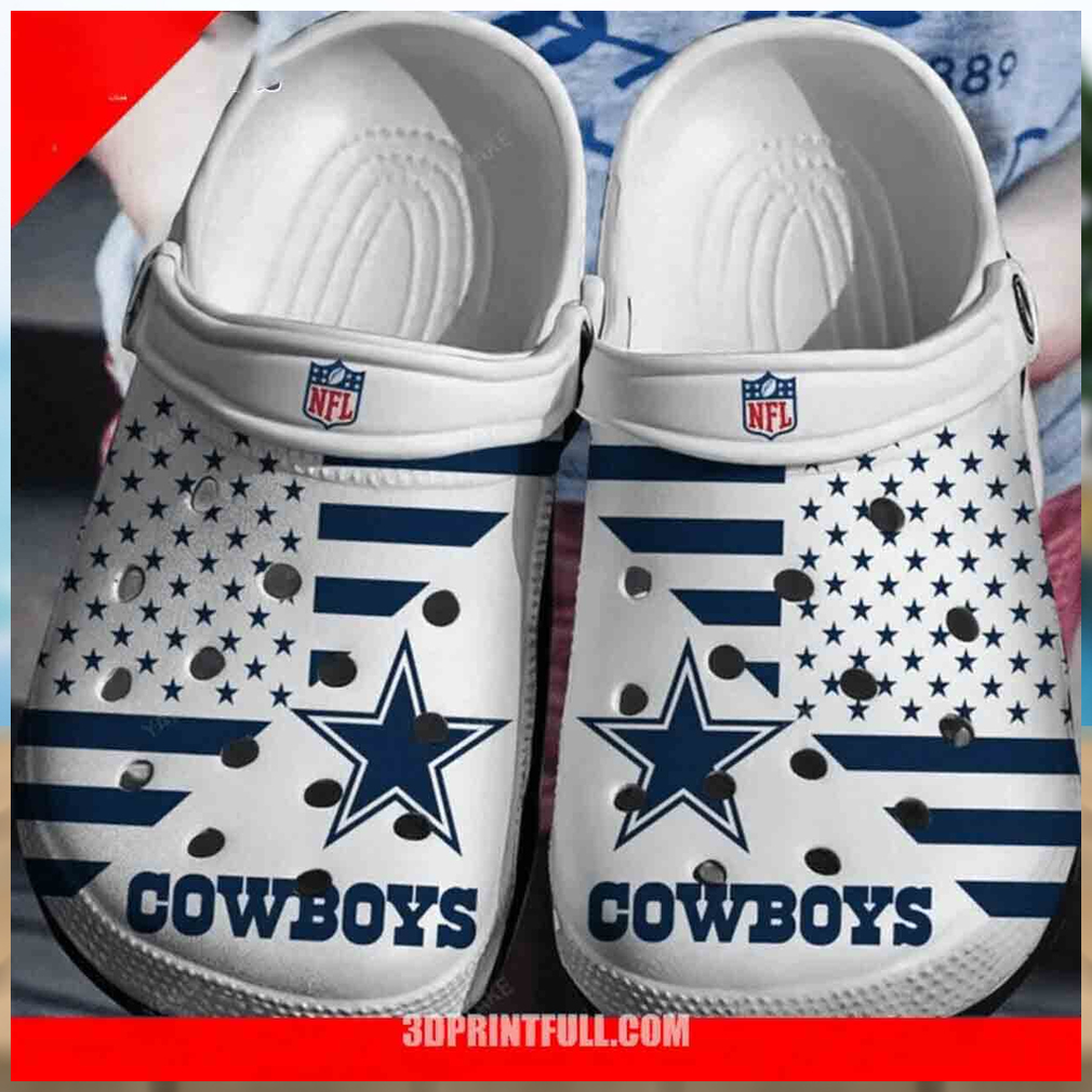 Show NFL Fandom Dallas Team Inspired Gift Unique Rubber Artistic Crocs Show NFL Fandom Dallas Team Inspired Gift Unique Rubber Artistic Crocs