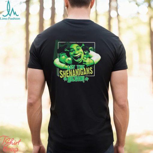 Shrek mad engine youth let the shenanigans begin st. paddy’s day graphic 2024 shirt